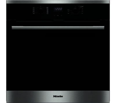 Miele H2561BP Electric Single Oven - Black & Steel